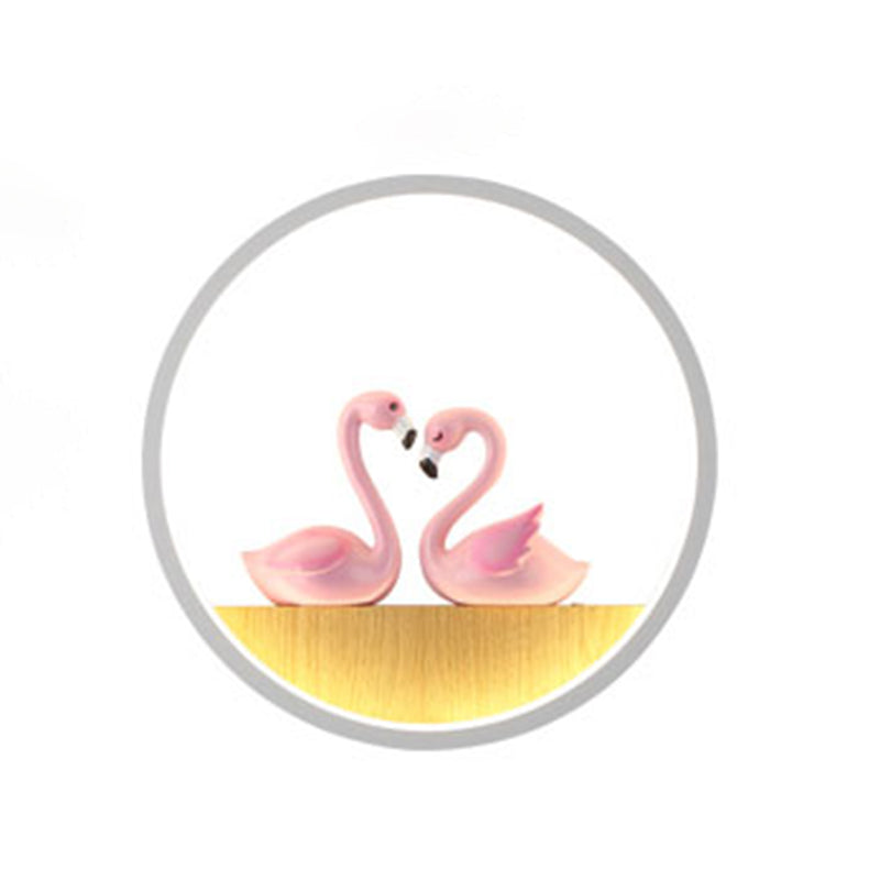 1 Éclairage mural de style cercle léger de style moderne pour le salon