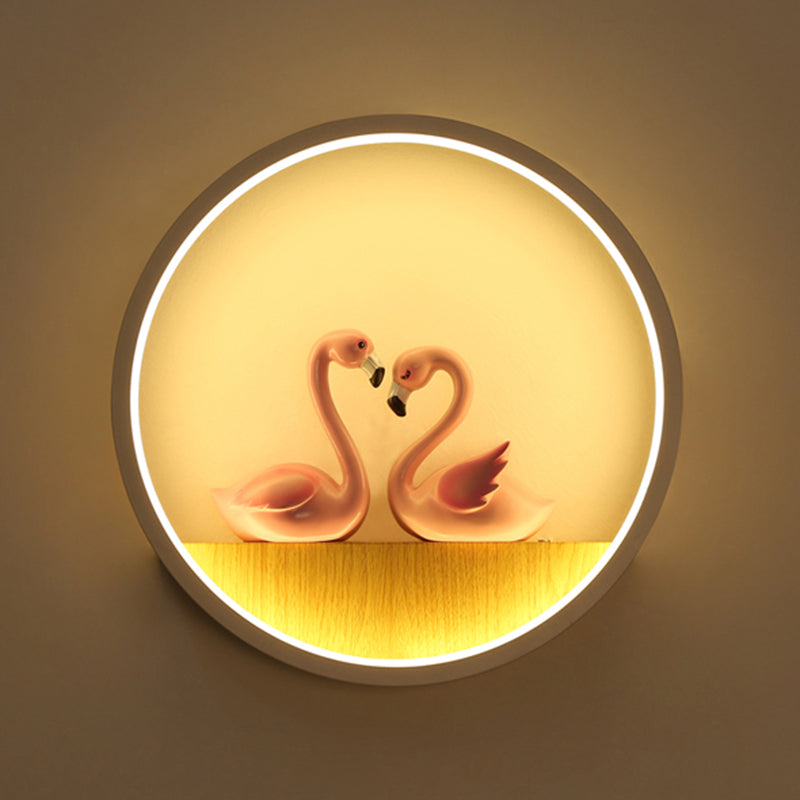 1 Éclairage mural de style cercle léger de style moderne pour le salon