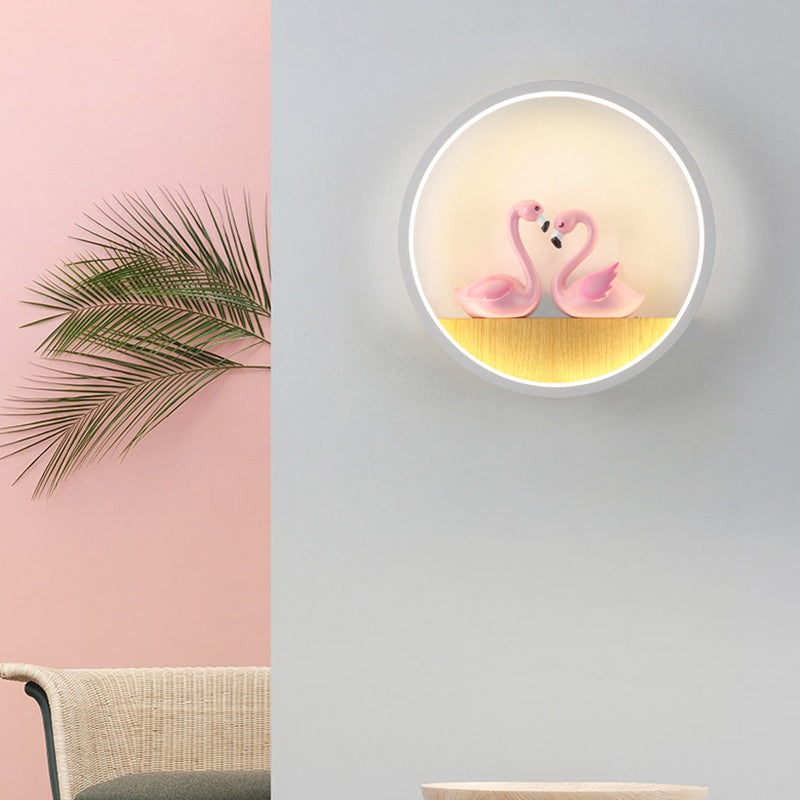 1 Éclairage mural de style cercle léger de style moderne pour le salon