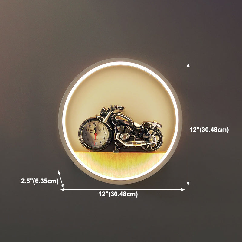 1 Éclairage mural de style cercle léger de style moderne pour le salon