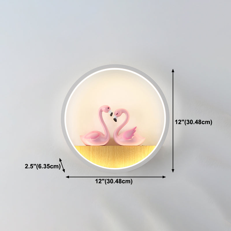 1 Éclairage mural de style cercle léger de style moderne pour le salon