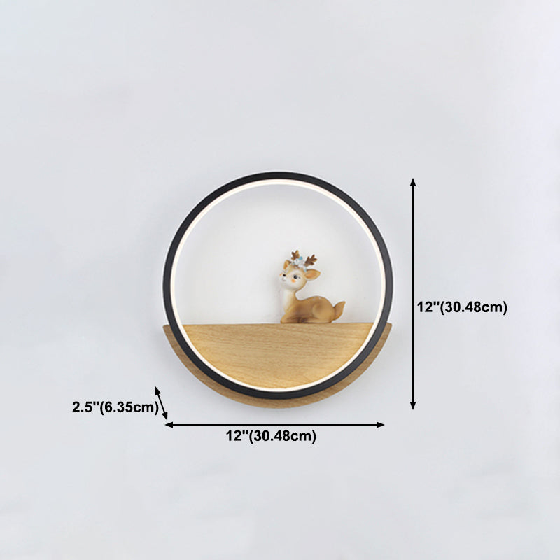 1 Éclairage mural de style cercle léger de style moderne pour le salon