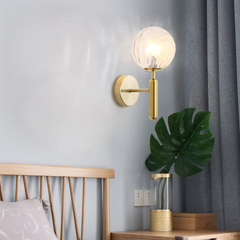 Lumière de boue en verre moderne Lumière Sconte Créative Creative Wall Lightture pour chambre à coucher