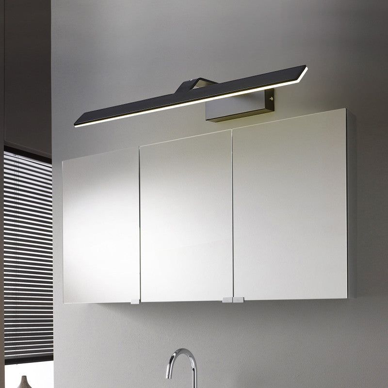 Illuminazione a parete lineare, moderno illuminazione da parete in metallo a LED con ombra acrilica
