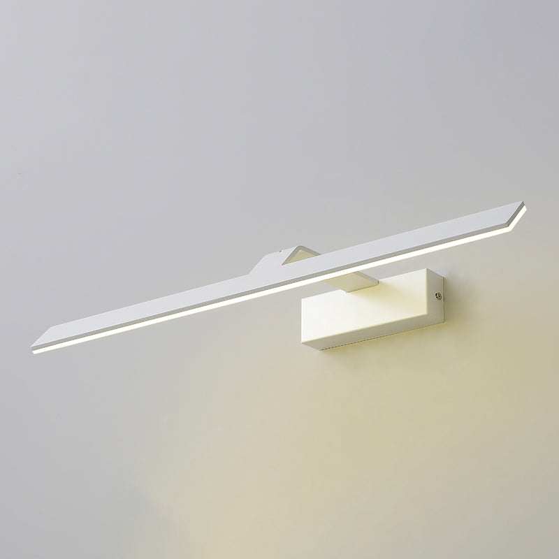 Illuminazione a parete lineare, moderno illuminazione da parete in metallo a LED con ombra acrilica