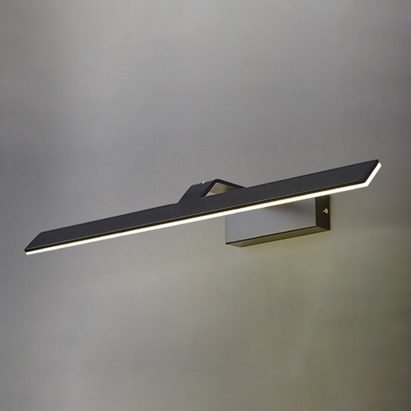 Illuminazione a parete lineare, moderno illuminazione da parete in metallo a LED con ombra acrilica