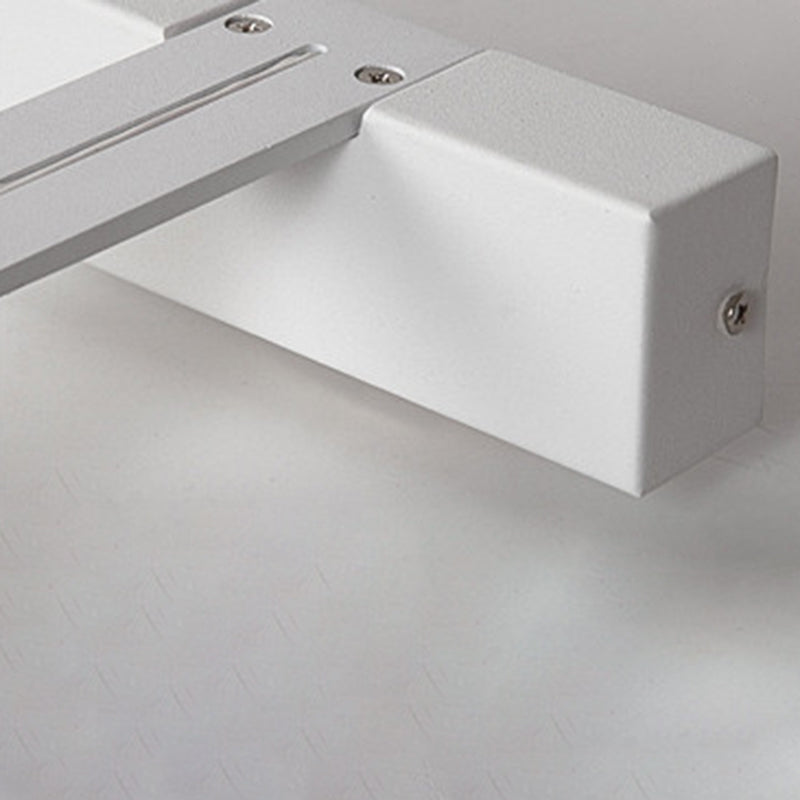 Illuminazione a parete lineare, moderno illuminazione da parete in metallo a LED con ombra acrilica
