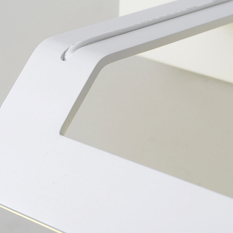 Illuminazione a parete lineare, moderno illuminazione da parete in metallo a LED con ombra acrilica