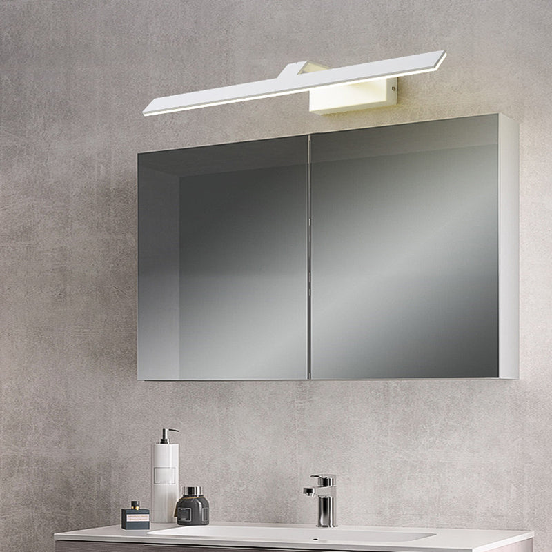 Illuminazione a parete lineare, moderno illuminazione da parete in metallo a LED con ombra acrilica
