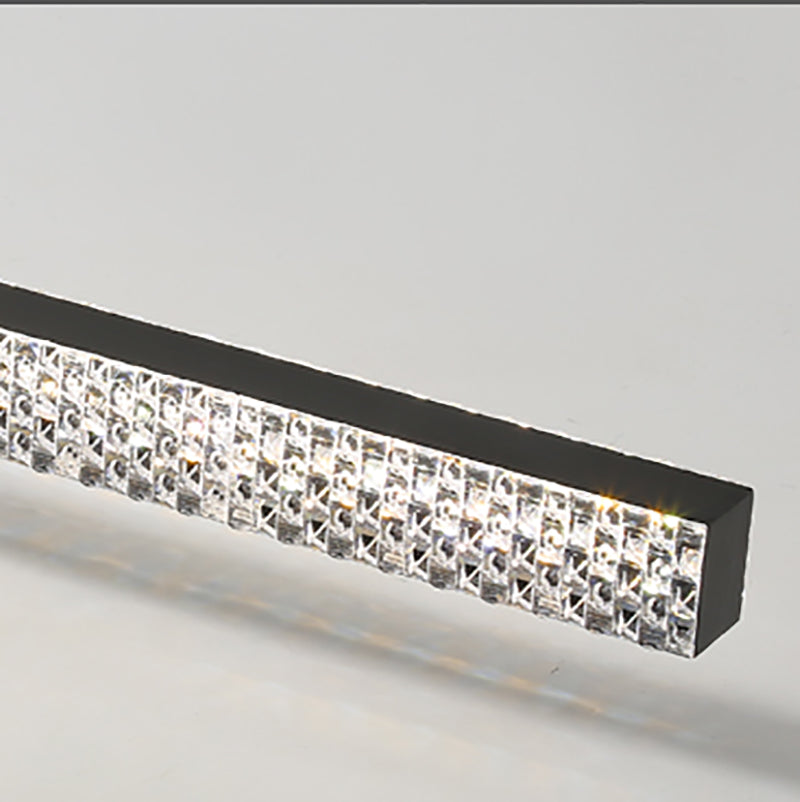 Stile minimalista Iron Vanity Mirror Light Geometry Rettangolo LED Vanity Lampada per camera da letto