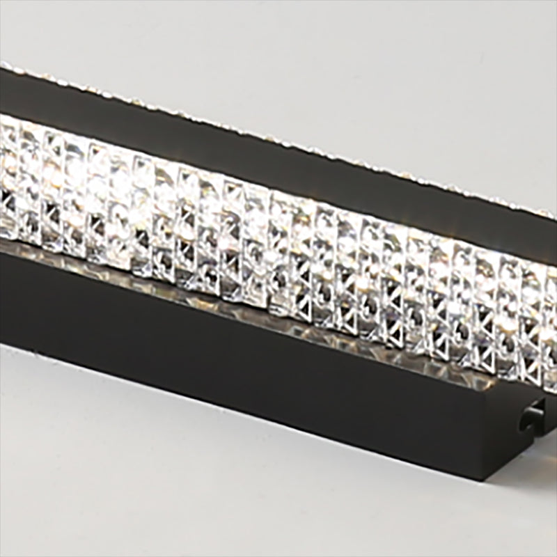Stile minimalista Iron Vanity Mirror Light Geometry Rettangolo LED Vanity Lampada per camera da letto