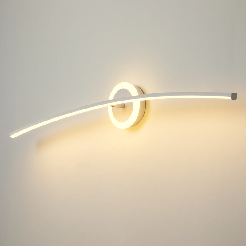 Linear Shape Wall Lighting Modern Style Metal 2 Light Sconce Light for Shower Room