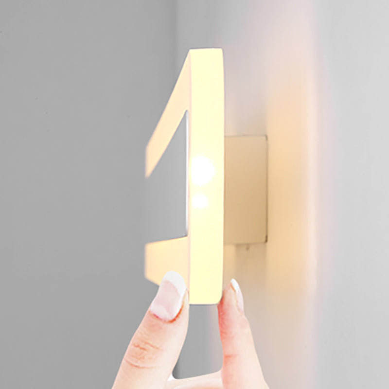 Strip Shape Wall Light Modern Style Metal 1 Light Sconce Light for Shower Room
