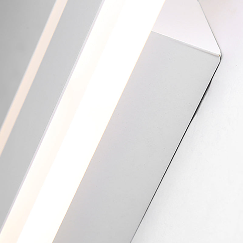 Strip Shape Wall Light Modern Style Metal 1 Light Sconce Light for Shower Room