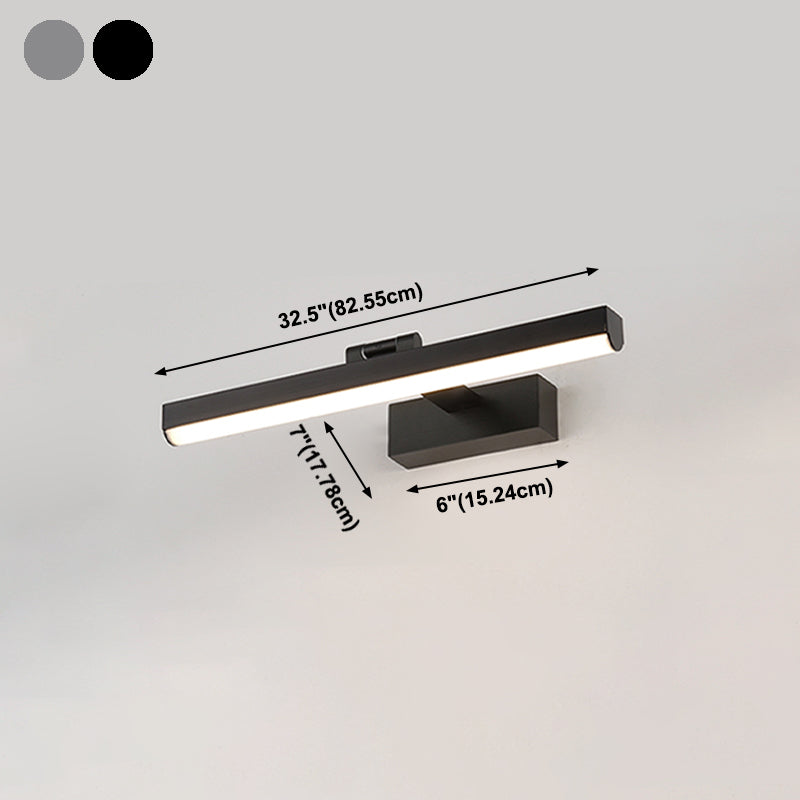 Éclairage mural de forme de style moderne Mémale 1 lumière lumineuse Lumière pour salle de douche