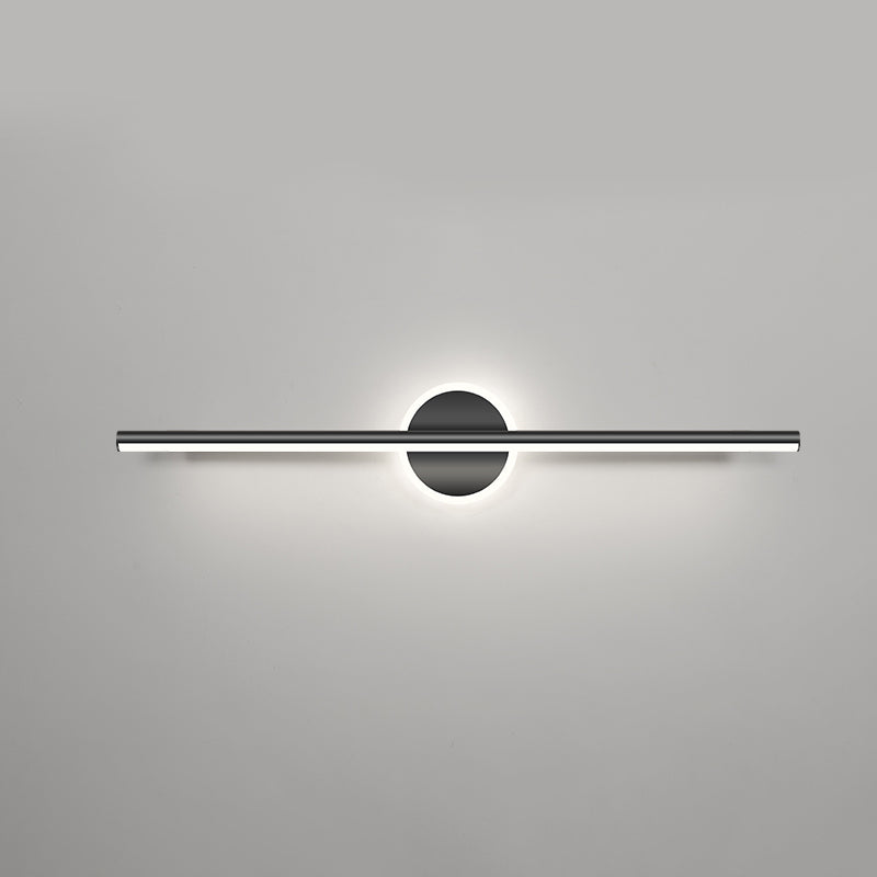 Style moderne de forme linéaire applique en métal métal 2 lumineux légers lumière pour salle de bain