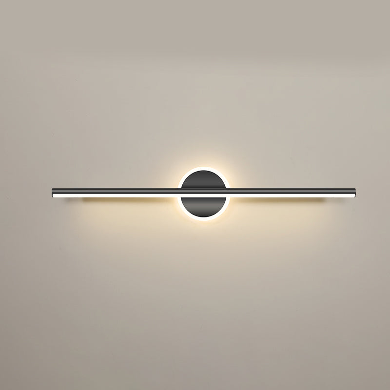 Style moderne de forme linéaire applique en métal métal 2 lumineux légers lumière pour salle de bain