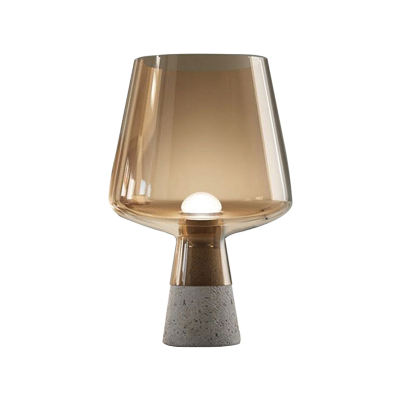 Lampes de table de nuit géométriques style contemporain Lampe de table en verre à 1 lumière