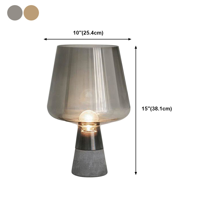 Lampes de table de nuit géométriques style contemporain Lampe de table en verre à 1 lumière