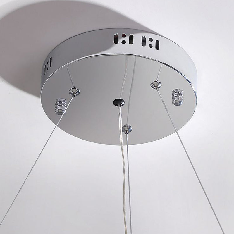 Postmodern Style Aluminum Tassel Chandelier Nordic Minimalist Pendant Lamp for Bedroom