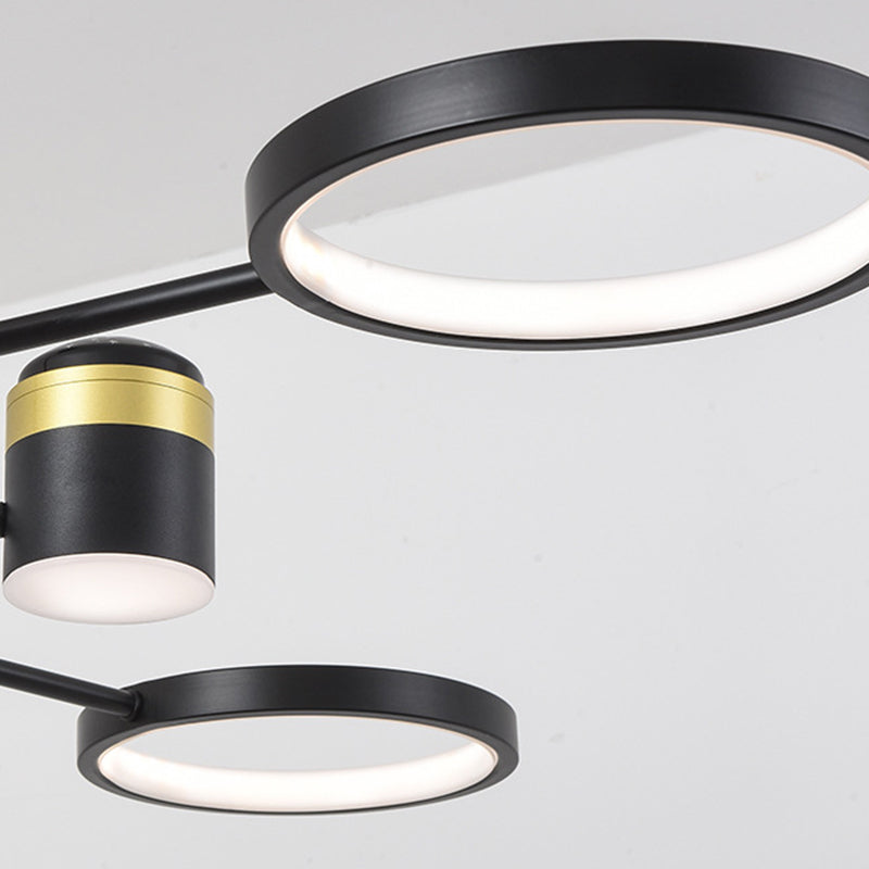 Multi Light uniek hangende kroonluchter moderne stijl metalen hangende lamp voor slaapkamer