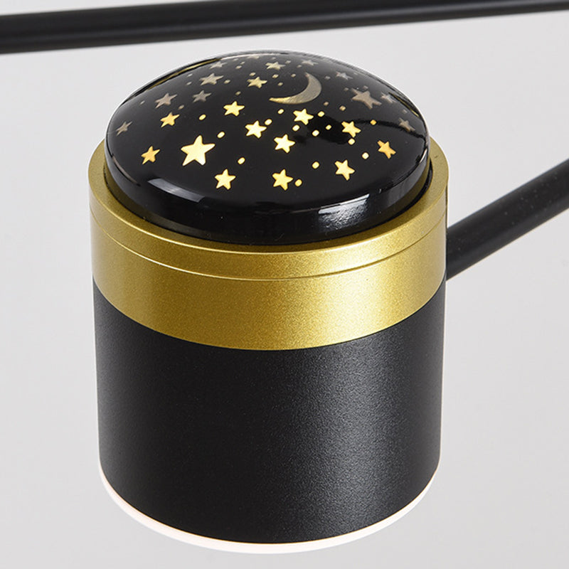 Multi Light uniek hangende kroonluchter moderne stijl metalen hangende lamp voor slaapkamer