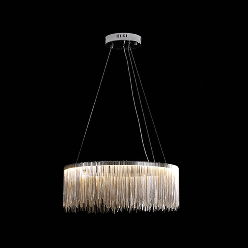 Postmoderne stijl Tassel kroonluchter licht Noordse minimalistische stijl hanglamp voor slaapkamer