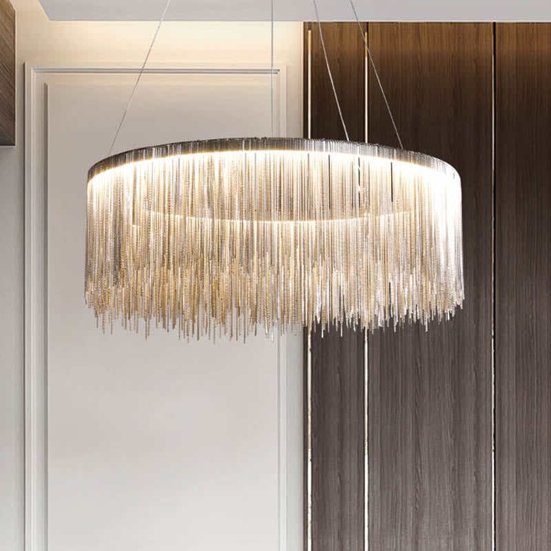 Postmoderne stijl Tassel kroonluchter licht Noordse minimalistische stijl hanglamp voor slaapkamer