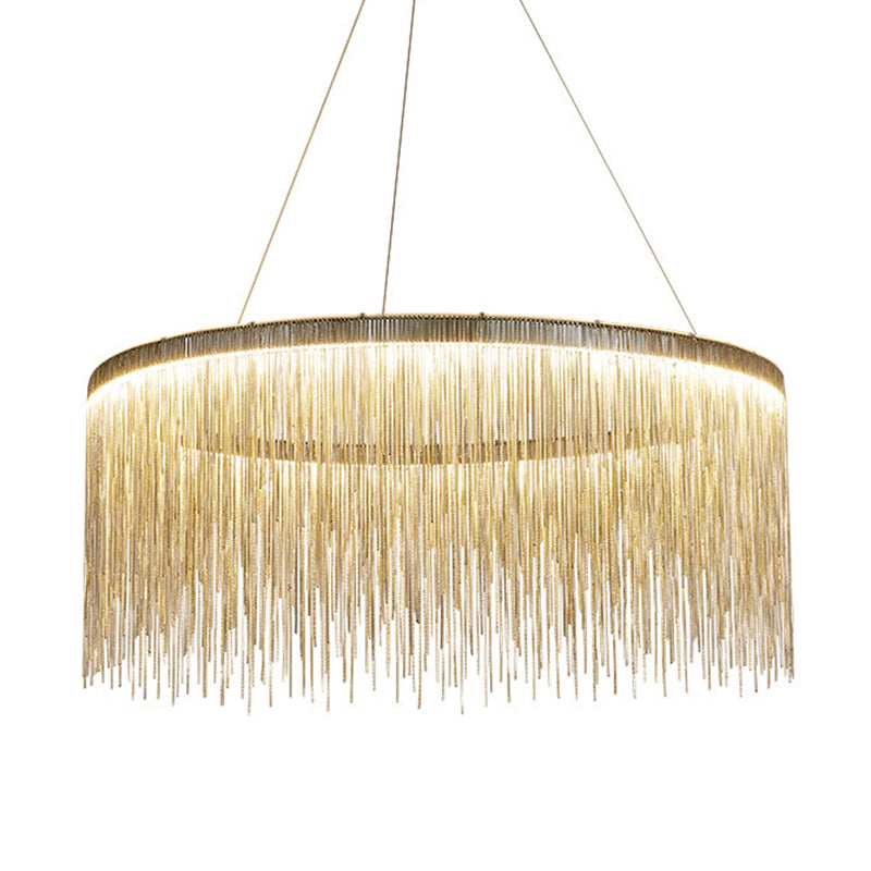 Postmoderne stijl Tassel kroonluchter licht Noordse minimalistische stijl hanglamp voor slaapkamer