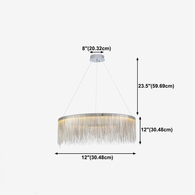 Postmoderne stijl Tassel kroonluchter licht Noordse minimalistische stijl hanglamp voor slaapkamer