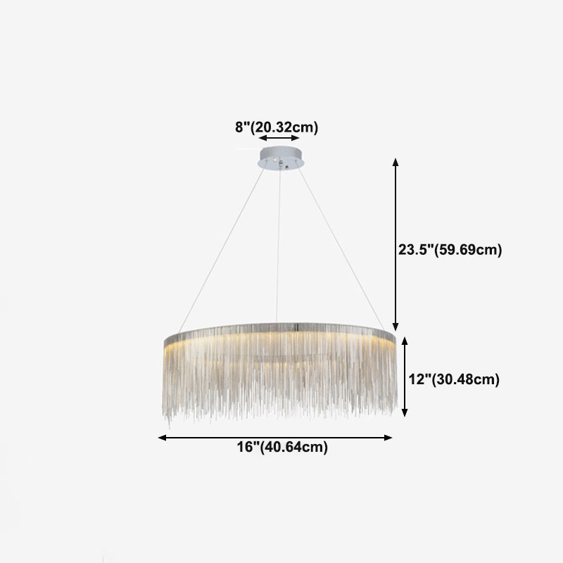 Postmoderne stijl Tassel kroonluchter licht Noordse minimalistische stijl hanglamp voor slaapkamer