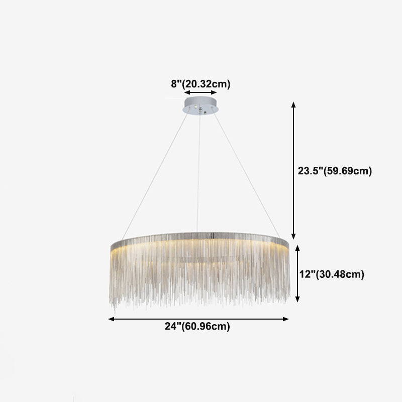 Postmoderne stijl Tassel kroonluchter licht Noordse minimalistische stijl hanglamp voor slaapkamer