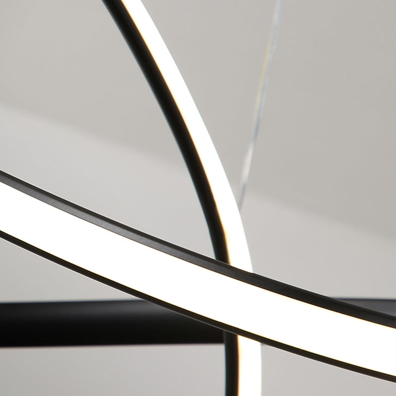 Moderne spiraalvorm Kroonluchter licht metaal 1 licht kroonluchter verlichtingsarmatuur