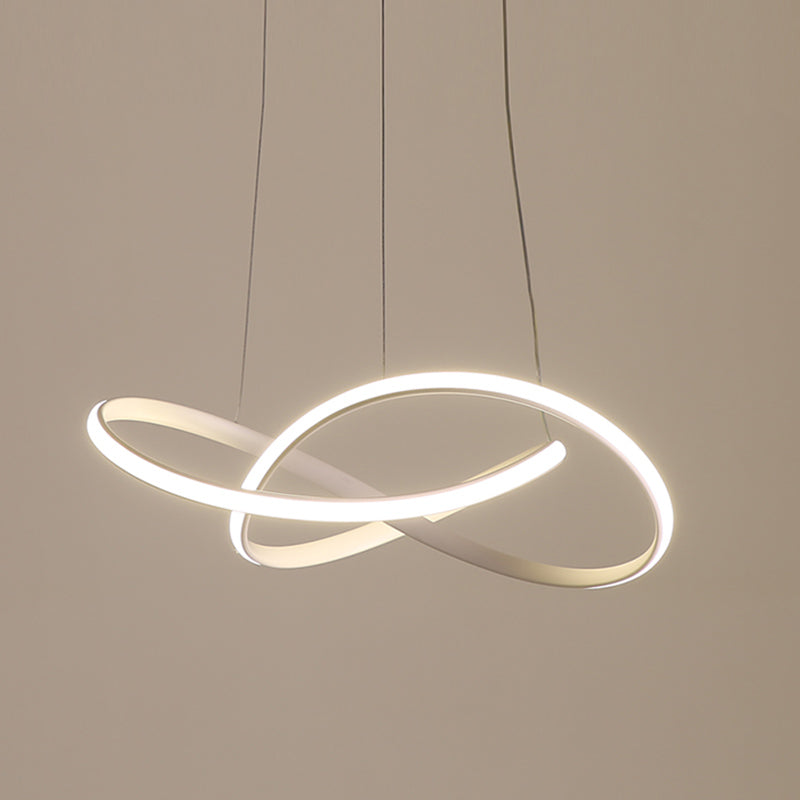 Moderne spiraalvorm Kroonluchter licht metaal 1 licht kroonluchter verlichtingsarmatuur