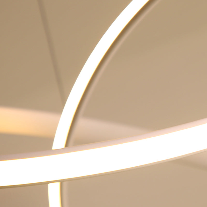 Moderne spiraalvorm Kroonluchter licht metaal 1 licht kroonluchter verlichtingsarmatuur