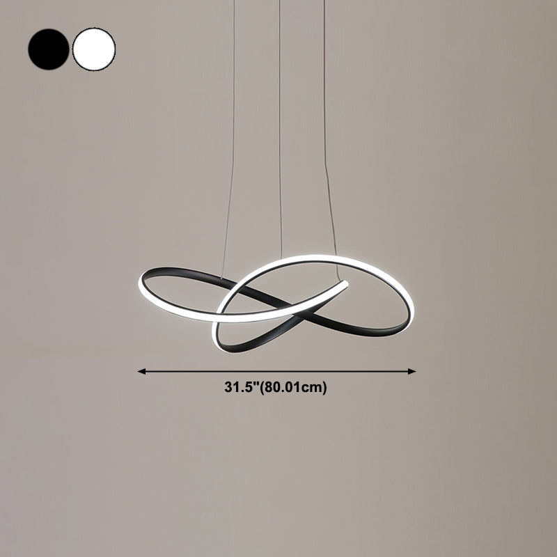 Lustre moderne en forme de lustre en métal léger 1 lustre léger lustre d'éclairage