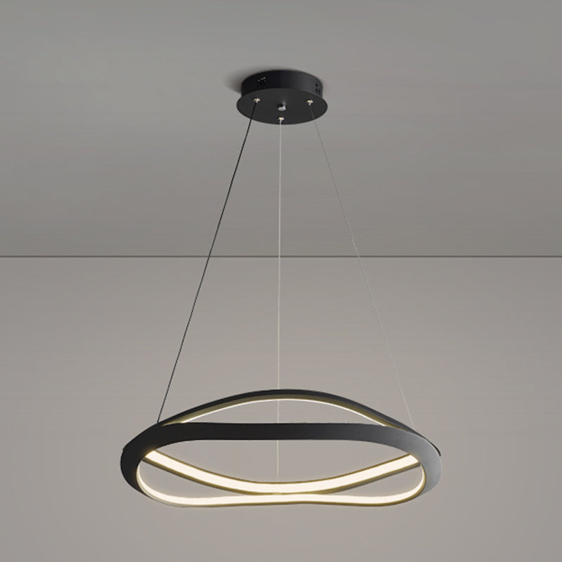 Spiral Shade Metal Kroonluchter Lichten Moderne 2-lichte kroonluchter verlichtingsarmaturen