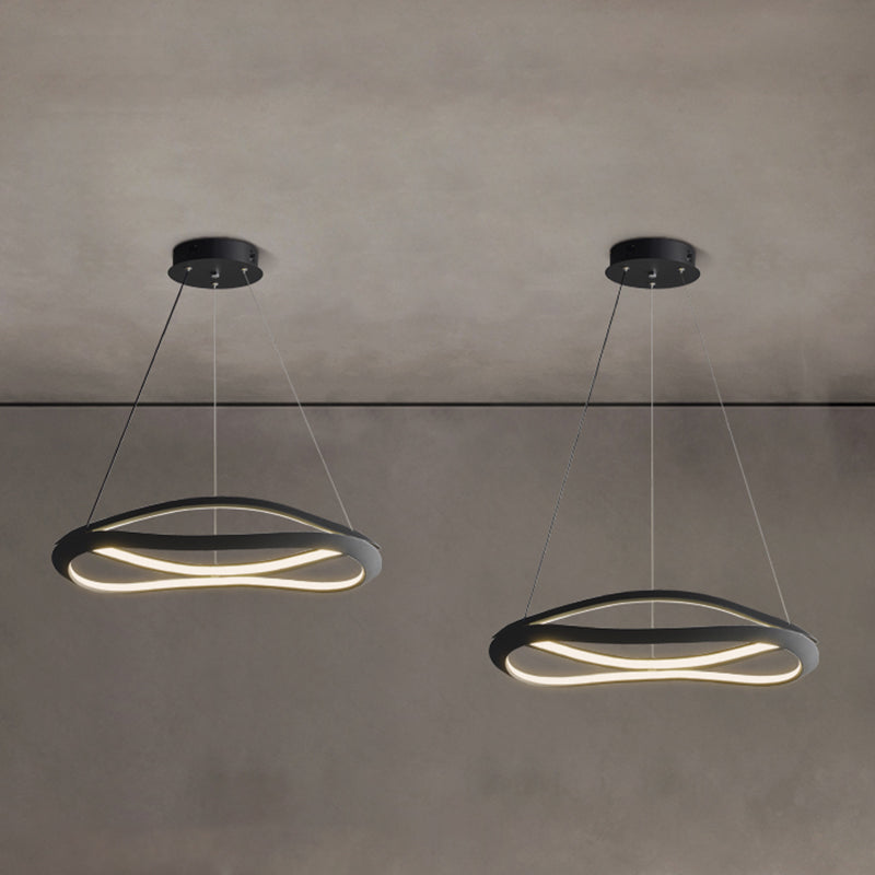 Spiral Shade Metal Kroonluchter Lichten Moderne 2-lichte kroonluchter verlichtingsarmaturen