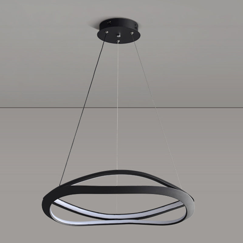 Spiral Shade Metal Kroonluchter Lichten Moderne 2-lichte kroonluchter verlichtingsarmaturen
