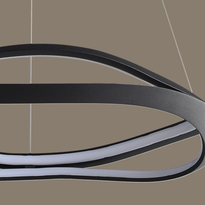 Spiral Shade Metal Kroonluchter Lichten Moderne 2-lichte kroonluchter verlichtingsarmaturen