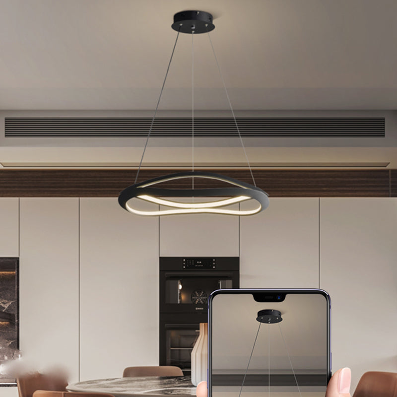 Spiral Shade Metal Kroonluchter Lichten Moderne 2-lichte kroonluchter verlichtingsarmaturen