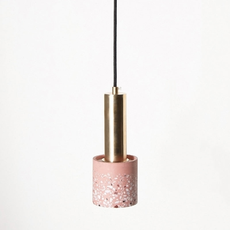 Moderne Stilzylindrisch Schatten hängend hängender leicht Stein 1 hängende Lampe für das Restaurant