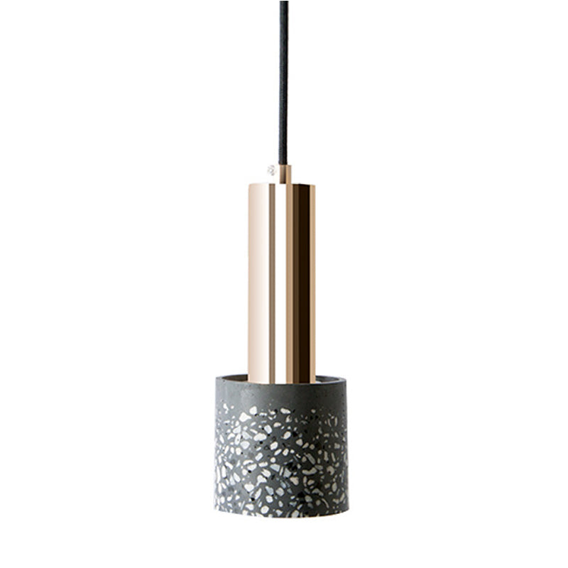Moderne Stilzylindrisch Schatten hängend hängender leicht Stein 1 hängende Lampe für das Restaurant