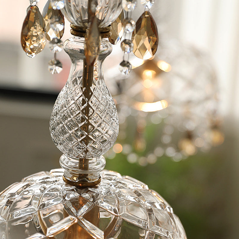 Moderner Stil einzigartiger Schatten hängend hängendes Glas 1 hängende Lampe mit Kristall