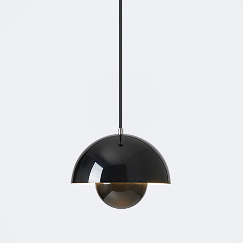 Macaron-stijl hangende verlichtingsarmatuur 1-licht hanger lamp met aluminium voor slaapkamer