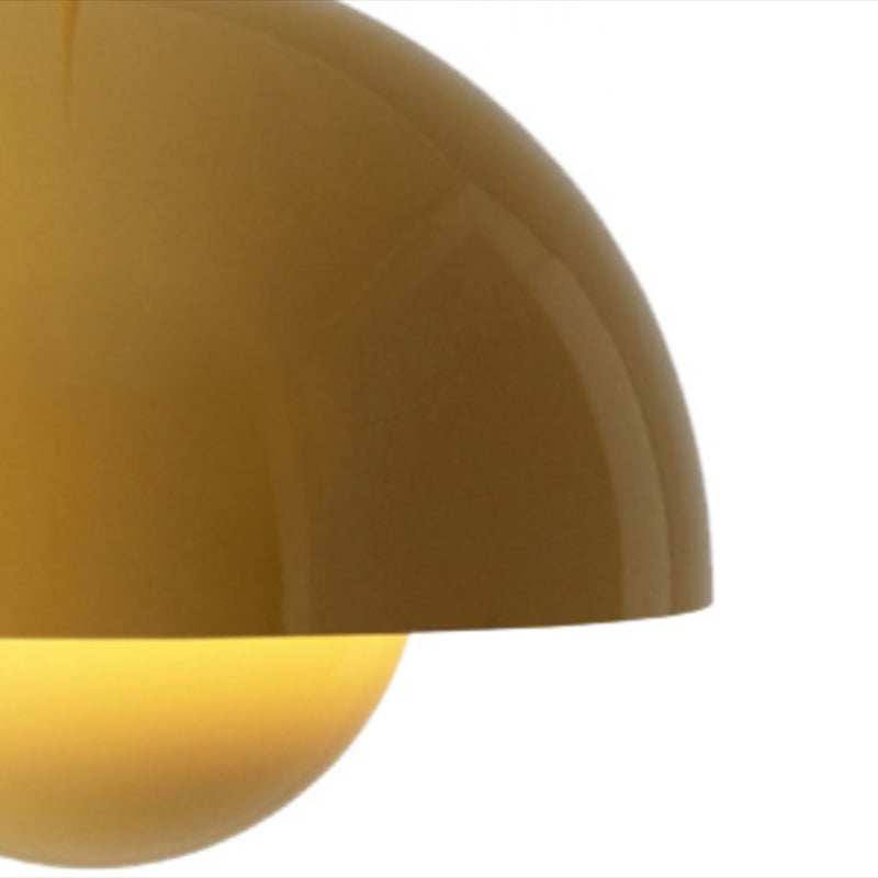 Macaron-stijl hangende verlichtingsarmatuur 1-licht hanger lamp met aluminium voor slaapkamer