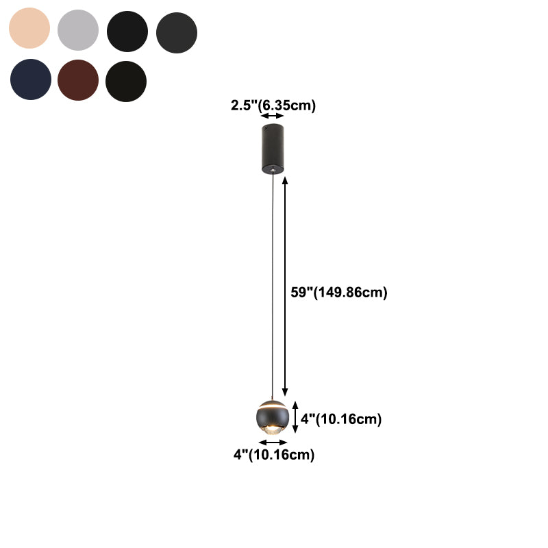 Postmodern aluminium hanger lichte bol led hangende hanger voor slaapkamer