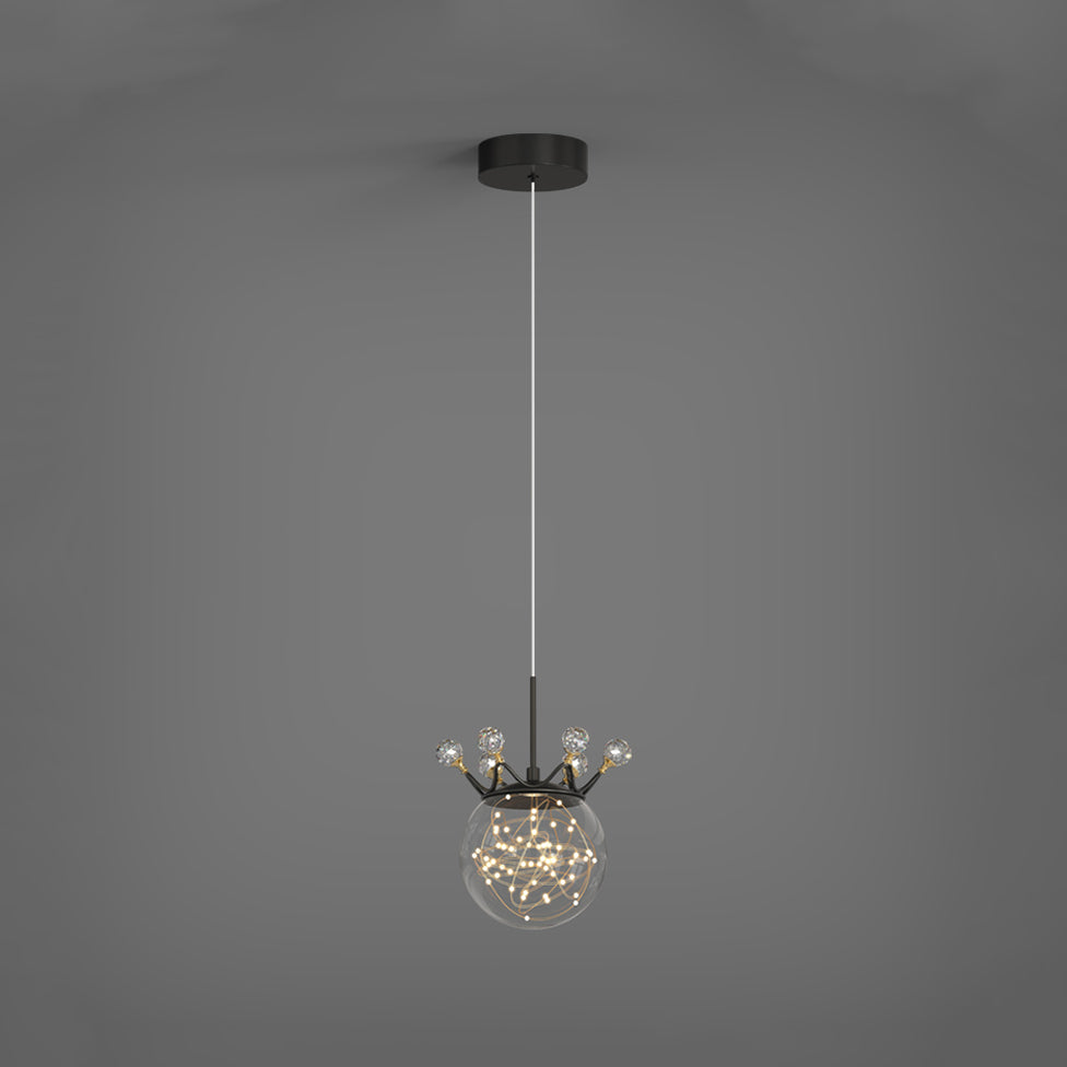 Sphärische Anhängerleuchten zeitgenössischer Metallhängeanhänger Lichter