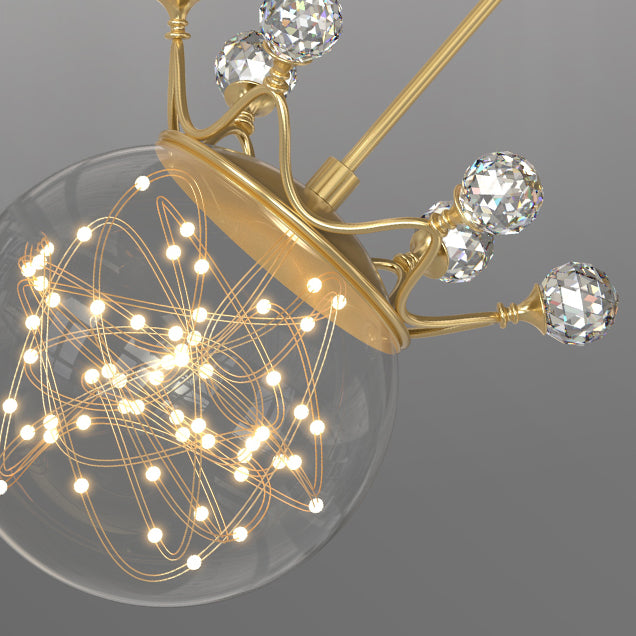 Sphärische Anhängerleuchten zeitgenössischer Metallhängeanhänger Lichter