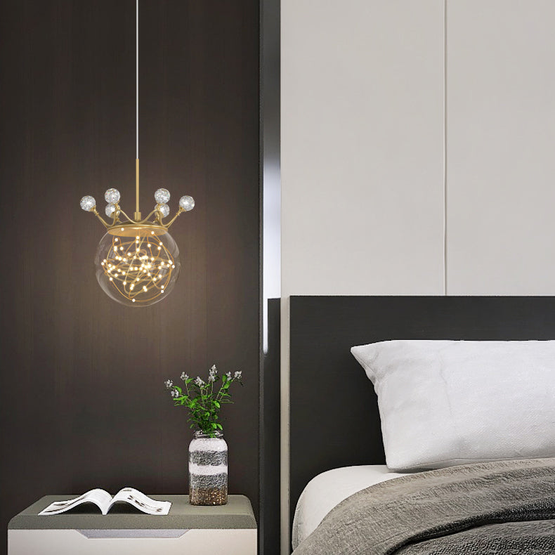 Sphärische Anhängerleuchten zeitgenössischer Metallhängeanhänger Lichter